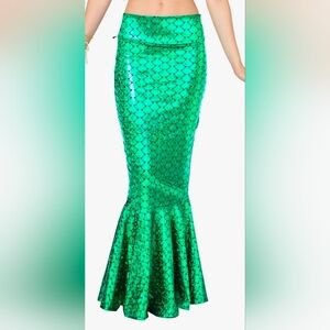 Metallic Hologram Shiny Mermaid Skirt Costume
